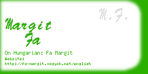 margit fa business card